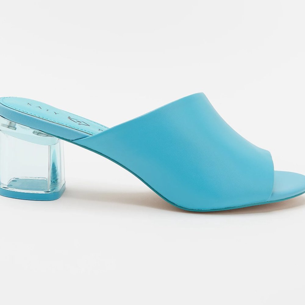 Katy Perry Asymmetric Heeled Slide Sandals - Picture 2 of 6